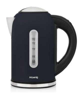Bouilloire Programmable - Hkoenig - Boe56 - 1,7l - 2200 W - Température Réglable - Ecran Lcd - Bleu Nuit Mat Et Acier Inoxydab Hkoenig