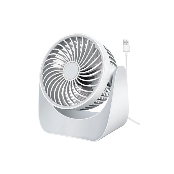 Mini Ventilateur Bureau de 3 Vitesses blanc Vendos85