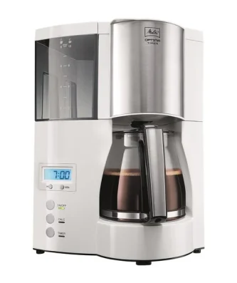 Melitta 100801 Cafetiere Filtre Programmable Optima Timer - Blanc Melitta