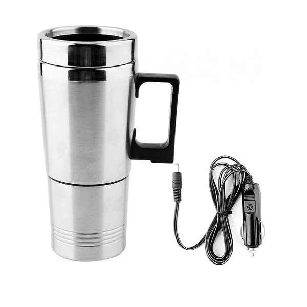 Bouilloire électrique de Voyage 0,35L + 0,15L en Acier Inoxydable Vendos85