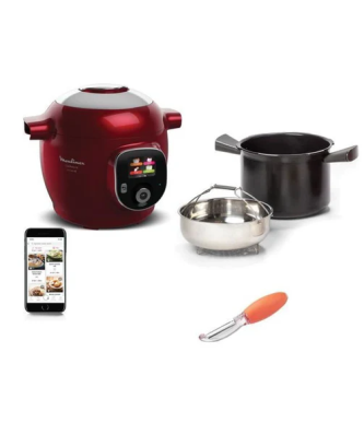 Cookeo Connect Multicuiseur Intelligent, 6l, Haute Pression, 200 Recettes Intégrées, Bluetooth, Application Dédiée Moulinex