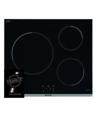 Plaque De Cuisson Induction - - 3 Zones - L60 Cm - Ti364b - 7200 W - Noir Brandt