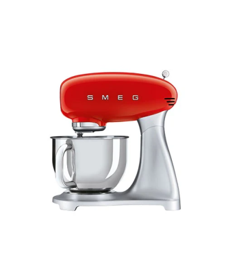 Robot pâtissier rouge 4,8 L 800 W SMF02RDEU Smeg
