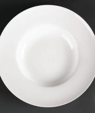 Assiettes creuses à soupe ou pâtes Olympia Lumina 260mm (Lot de 4)