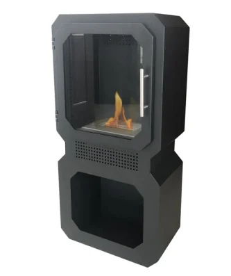 Poêle à éthanol 2,5kW en acier noir Purline