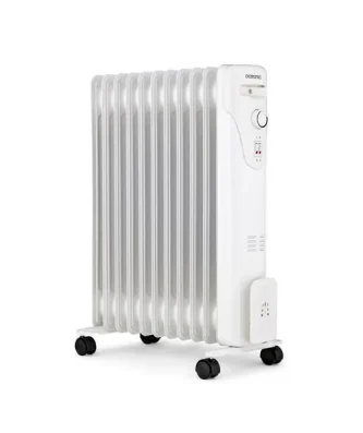 Radiateur électrique Bain D'huile 2500w Oceanic - 3 Puissances - 11 éléments - Blanc - Mobile Oceanic