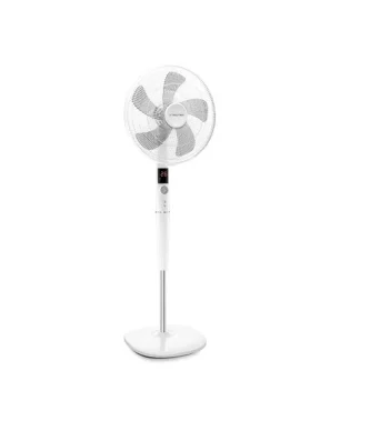Ventilateur sur pied design 40 cm avec Minuterie 35W blanc Trotec