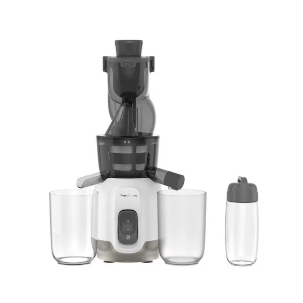 Zu600110 Ultra Juice Extracteur De Jus A Froid 2 Filtres Gourde 600 Ml Goulotte Extra-large 85 Mm, Programme Automatiqu Moulinex