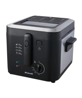 Friteuse Classique 1600w 2,5l 900gr Th° Hublot Couvercle Demontable - Fri25x2 Brandt