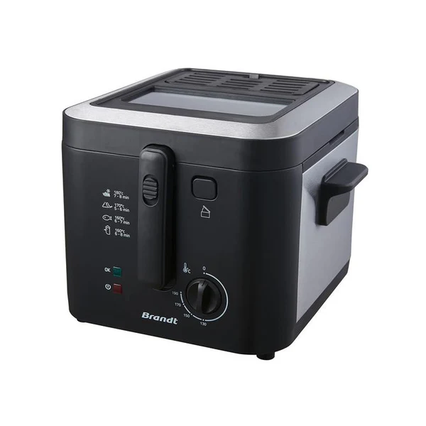 Friteuse Classique 1600w 2,5l 900gr Th° Hublot Couvercle Demontable - Fri25x2 Brandt