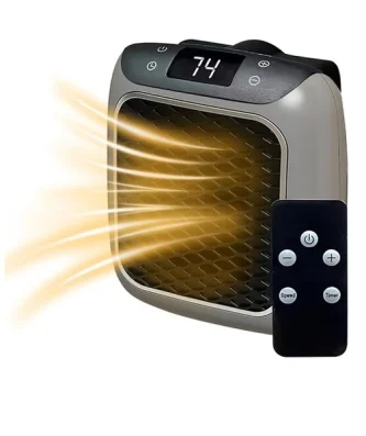 Radiateur d'appoint électrique 800W gris noir Vendos85