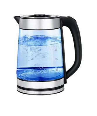 Bouilloire électrique en verre de 2,2L en acier inoxydable gris noir Vendos85