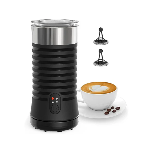 Mousseur à lait électrique 4 en 1 pour mousse de lait chaude et froide noir Vendos85