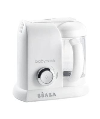 Beaba, Babycook Solo, Robot Bebe 4 En 1, Cuiseur, Mixeur - Blanc Beaba