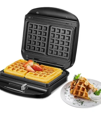 Gaufrier Professionnel 1000W noir Vendos85