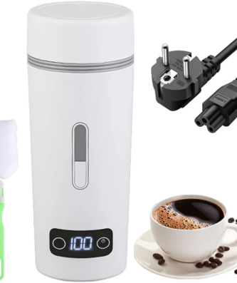 Mini Bouilloire électrique de Voyage de 0,45L 3 en 1 blanc Vendos85