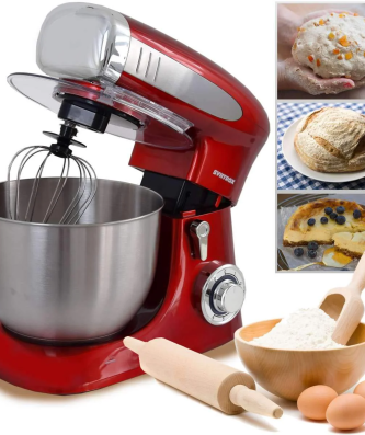 Machine à pétrir pour robot culinaire rouge Syntrox