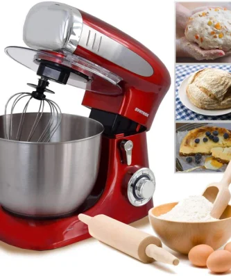 Machine à pétrir pour robot culinaire rouge Syntrox