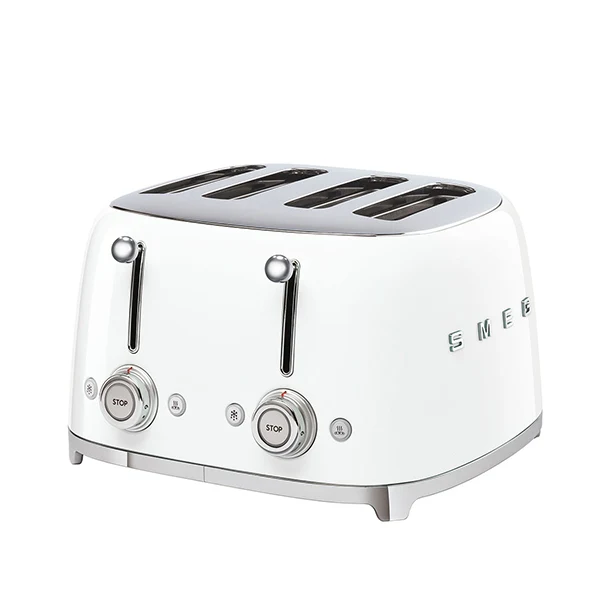 Toaster 4 fentes 2000 W TSF03WHEU blanc Smeg