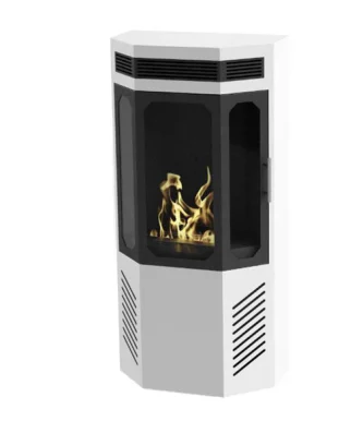 Poêle à l'éthanol avec triple verre trempé Purline