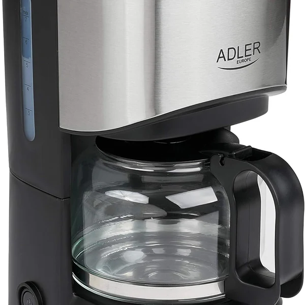 cafetière électrique de 0,7L 550W gris noir Adler