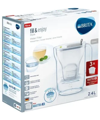 Carafe Filtrante - Brita - Style Grise - 3 Cartouches Maxtra+ Incluses Brita