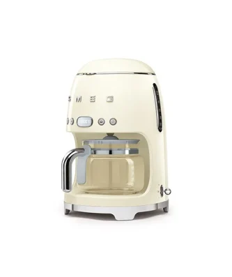 Machine à café filtre crème 10 tasses 1050 W DCF02CREU Smeg