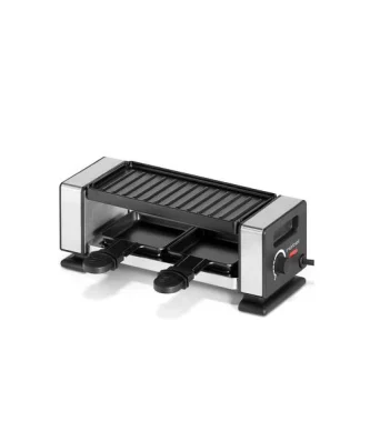 Appareil à raclette pour 2 personnes avec poêlons et spatules Rotel