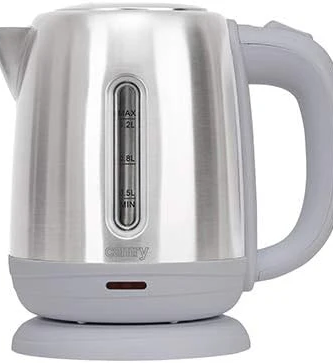 bouilloire électrique de 1,2L 1630W gris blanc Camry