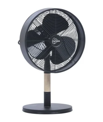 Ventilateur De Table - Florida - 30cm Bois Et Metal - 35w Farelek