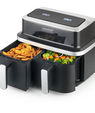 Friteuse sans huile à air pulsé 2 x 4,2 L KCP.FR84-AIRDUO Kitchen Chef Professional