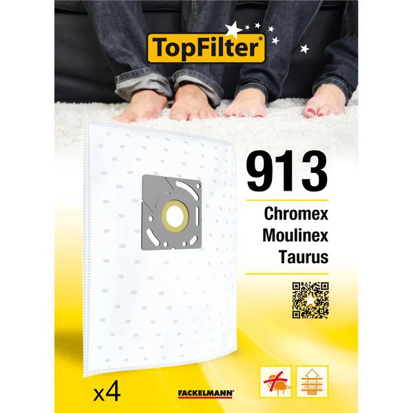 Lot de 4 sacs aspirateur Moulinex Premium TopFilter