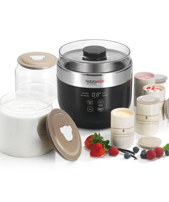 Yaourtière fromagère 4 programmes 20 W noir Naturamix