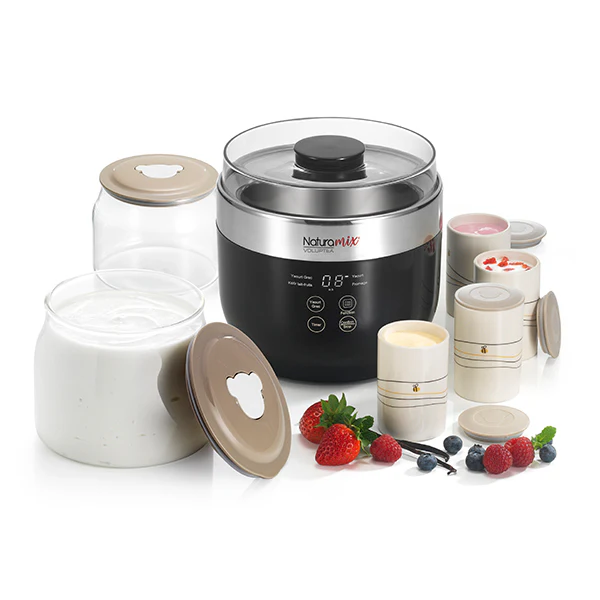 Yaourtière fromagère 4 programmes 20 W noir Naturamix