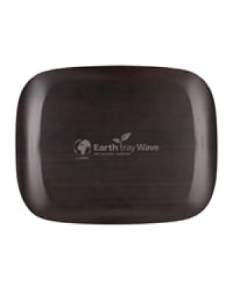 Plateau de service Roltex Wave 46x36cm bois foncé veiné