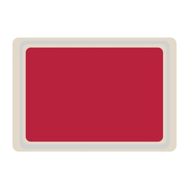 Plateau de service en polyester Roltex Euronorme 530x370mm rouge