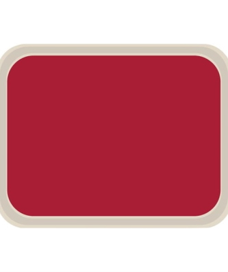 Plateau de service en polyester Roltex America 460 x 360mm rouge
