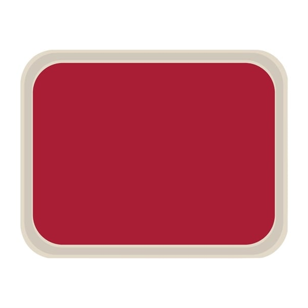 Plateau de service en polyester Roltex America 460 x 360mm rouge