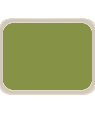 Plateau de service en polyester Roltex America 460 x 360mm vert