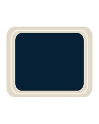 Plateau de service en polyester Roltex Cafétéria 325 x 265mm bleu