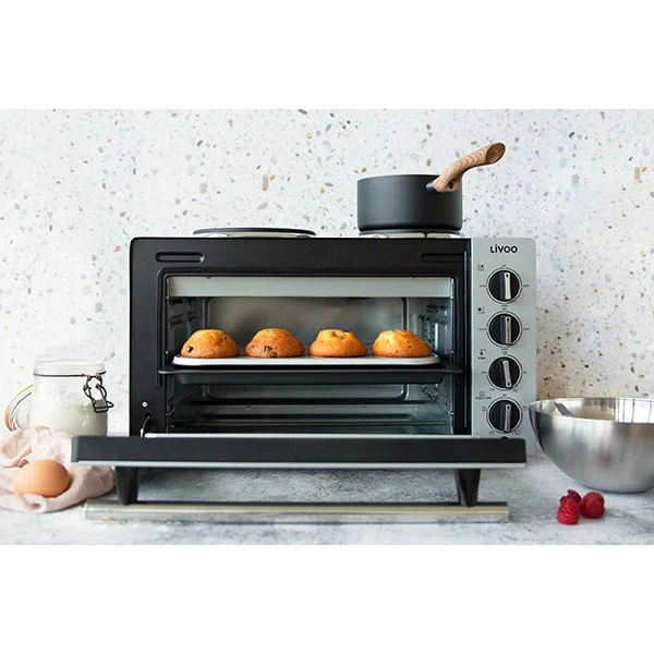 Mini four avec plaques électriques 30 L 3300 W DOC211 Livoo