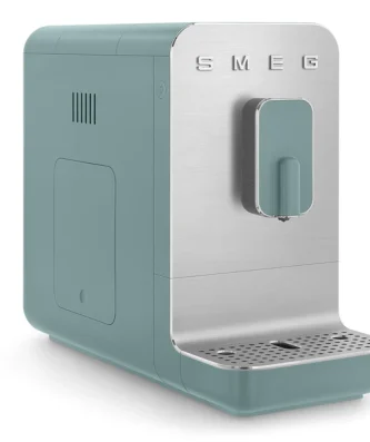 Cafetière expresso broyeur vert émeraude mat Smeg