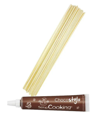 100 bâtonnets pour barbe à papa + Stylo chocolat Youdoit