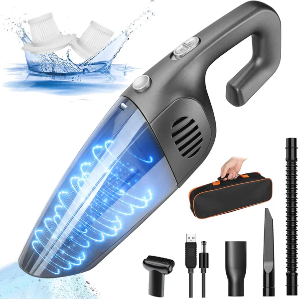 Aspirateur de table sans fil rechargeable 8000PA gris noir Vendos85