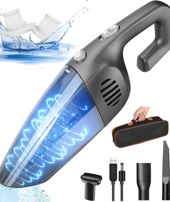 Aspirateur de table sans fil rechargeable 8000PA gris noir Vendos85