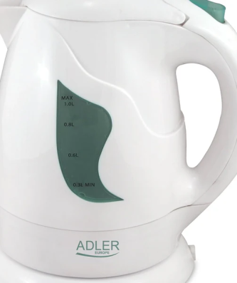 bouilloire électrique de 1L 850W blanc Adler