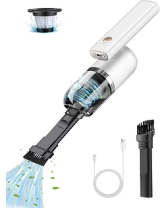 Aspirateur de table sans fil à Rotation de 180 Degrés rechargeable 7000PA blanc Vendos85