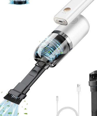 Aspirateur de table sans fil à Rotation de 180 Degrés rechargeable 7000PA blanc Vendos85