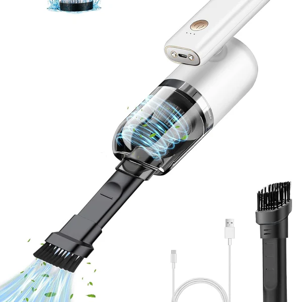 Aspirateur de table sans fil à Rotation de 180 Degrés rechargeable 7000PA blanc Vendos85