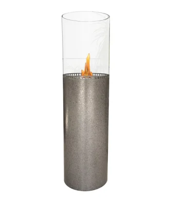 Cheminée à l'éthanol au sol avec impression granuleuse Purline